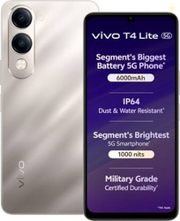 vivo T4 Lite 5G Charger in the Box (Titanium Gold, 128 GB)(6 GB RAM)