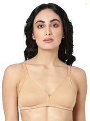 BLOSSOM Women's Seamless Double Layered Non Padded Non Wired with Square Back_Be Positive Skin 32C