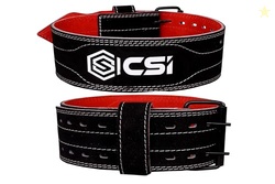 CSI Suede Leather 6MM Powerlifting GymBelt | Heavy Workout Weight Lift