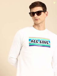 Being Human Pure Cotton Printed Sweatshirt