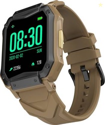 alt Hustle, 1.65 HD Display, BT Calling, 100 Sports,300 Watchfaces Rugged Smartwatch Smartwatch(Brown Strap, Regular)