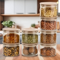 Floraware Plastic Storage Jar and Container Set I Air Tight & BPA Free