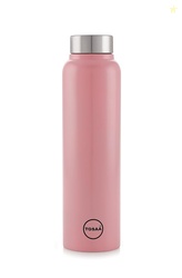Tosaa Stainless Steel Sleek Design Sports/Fridge Wide Mouth Water Bottle 900ml, Pestal Pink| Eco Friendly | BPA Free | Water Bottle for Office, Gym, School, Yoga, Trekking, Men, Women and Kids
