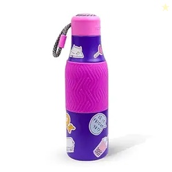 Rabitat ZAPPY Premium Vaccum Insulated Water Bottle 700ml Violet Rover | Hot & Cold Stainless Steel Leakproof Water Bottle for Kids | Sipper for Kids | BPA Free | Rust Proof | ISI Certifed