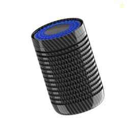 Car Air Purifier, Small Air Purifier for Car Bedroom Pet, HEPA Mini Air Purifier with 3 Stages Air Purification, Dual Fan, Desktop Air Purifier for Removing Dust Pet Dander