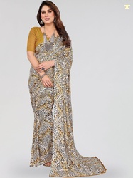 STYLETONE Poly Georgette Saree