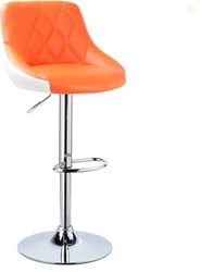 Oakcraft Louver Bar Stool for Breakfast Dining Stool Kitchen Island Counter Solid Wood Bar Stool(Finish Color - Orange White, DIY(Do-It-Yourself))