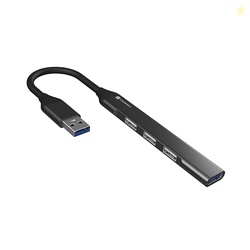 Portronics Mport 31 USB Hub Dock (4-in-1), Multiport Adapter with 1 x USB 3.0 & 3 x USB 2.0 Ports, up to 5 Gbps High Speed Data Transfer for Laptop/PC (Grey)