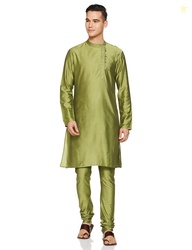 Amazon Brand - Symbol Men Festive Long Kurta & Pyjama Set (2pcs)