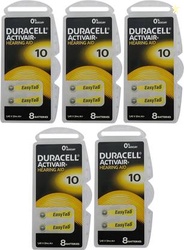DURACELL Size 10 Hearing Aid Battery(Pack of 40)