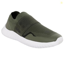 Lee Cooper LC4165L Men's Lightweight Leather Lace-Up Sports Shoes | Super Flexible, Breathable & Comfortable for Running, Walking & Everyday Wear_40EU_6UK Olive