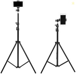 Savsol Tripod Stand Aluminium Alloy for Camera with Free Mobile Holder 7 FEET Tripod(Black, Supports Up to 2500 g)