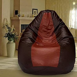 Sattva Classic XXL Bean Bag Cover Without Beans - Brown Tan