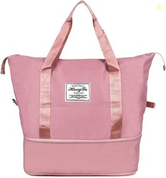 LC Store Foldable Travel Duffel Carry Luggage Bag LCB-040 Waterproof Multipurpose Bag(Pink, 40 L)