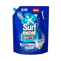 Surf Excel Matic Top Load Liquid Detergent 3 L Refill Pouch, Specially