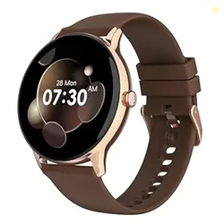 Noise Twist Go Smart Watch 1.39 Display, TruSync BT Calling, Glossy Metal Finish, 150+ Watch Faces, IP68, Sleep Tracking, 100+ Sports Modes, Smart Watch for Men and Women (Vintage Brown)