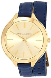 Michael Kors Silicone Analog Black Dial Blue Strap Men's Watch-Mk8325