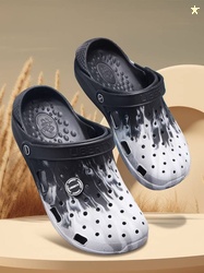LIBERTY Men Clogs Sandal(Black , 8)