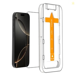 DailyObjects 9D Tempered Screen Protector for iPhone 16 Pro Max | Edge to Edge Tempered Glass Screen Protector | 9H Toughened Glass Screen Guard with Applicator