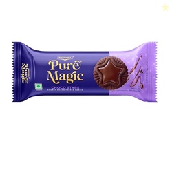 Britannia Pure Magic Choco Stars, Chunky Chocolate Topped Cookie,69 g/68.9 g(weight may vary)