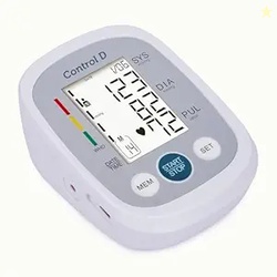 Control D Homely CPort BP Monitor Automatic Accurate Digital Blood Pressure Checking Machine Upper Arm Portable BP Machine (White, Silver)