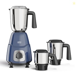 Milton Ascent Mixer Grinder, ISI Certified, Grindstone Blade Technology, 3 Jar, 800 W (22000 RPM), 5 yr motor warranty, 2 yr product warranty I Blue