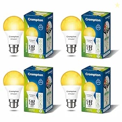Crompton Dyna Ray 9W Round B22 LED Warm White Pack of 4
