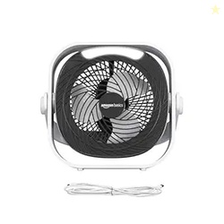 amazon basics Mini Rechargeable Portable Fan with LED Lighting | USB C