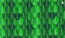 Backdropon Banana Leaf Design(Aaritaku) Wedding Backdrop size 5Feet Height and 8Feet width Altar Cloth