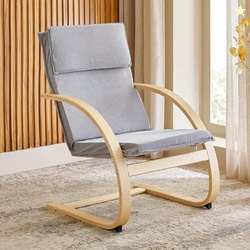 Home Centre Paulo Fabric Accent Chair - Grey