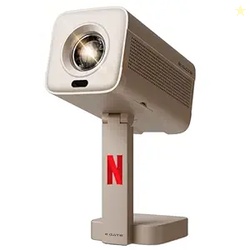 E GATE Atom 4X+ Fully Automatic Projector 4k Ultra HD | Whale TV+ Live TV on Android | Brightest 400 ISO | Native 1080p, Netflix, Prime | USB-HDMI ARC+CEC | HDR+HLG | WiFi 6, BT, Egate mini Projectors