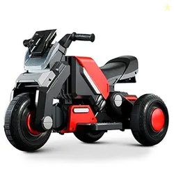 Kidsmate Hyrider 6V Electric Kids Bike with Rechargeable 6.5 Ah Battery Inbuilt Imported Motor Drive | Music Player, Front LED Light & Foot Accelerator Pedal Bike for Ages 1-4 Years
