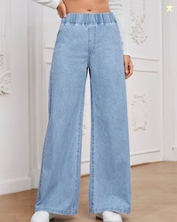 KASHIANXSTYLE Women Washed Boyfriend High-Rise Clean Jeans