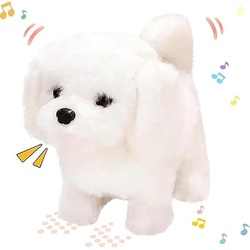 HOMVERA Battery Operated Walking Plush Toy with Sound and Movement  An