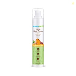 Mamaearth Ubtan Night Cream for glowing skin with Turmeric & Saffron f