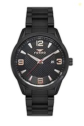 Ferro Analog Men's Watch (Dial Colored Strap)