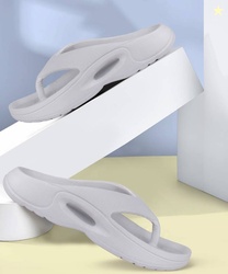 BERSACHE Men Sandals Men Flip Flops(Grey , 8)