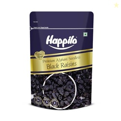 Happilo Premium Afghani Black Raisins Seedless 250g | Kali Kishmish/Ki