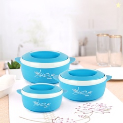 Cello Sapphire Pack of 3 Thermoware Casserole (500 ml, 1000 ml, 1...more