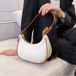 aesthetic Women White Shoulder Bag