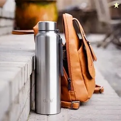 Clazkit Amaze Pro Classic 1000ml Sporty Stainless Steel Water Bottle|ISI Certified| SLeakproof, Rust-Free, BPA-Free, Durable for College, Fridge, Sports, Gym, Yoga & Office  Easy to Clean & Reusable