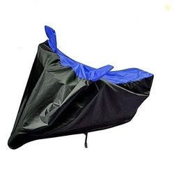 Riderscart 100% Waterproof, Dustproof & UV Protection Bike Cover with Mirror Pocket and Storage Bag Body Covers for Yamaha YZF R15 S - Black & Blue