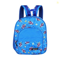 Amazon Basics Trendy and Spacious Space Theme 2 Compartment Kids Backpack | Comfortable Padding (Blue)