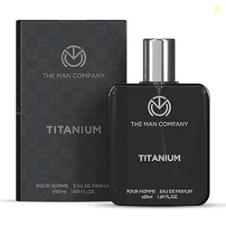 The Man Company Titanium Perfume for Men - 50ml | Premium Long-Lasting Fragrance | EDP for Men (Eau De Parfum) | Valentine gift Set for Boyfriend, Husband