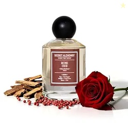 Secret Alchemist Rose Oud Eau de Parfum 100ml | Long Lasting Unisex Clean Perfume for Women & Men | Floral Woody | |High Concentration, Free from Phthalates, Gift, Day, Work & Night Wear