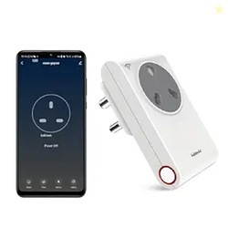 Goldmedal 16A Wi-Fi Smart Plug with Energy Monitoring | Suitable for Large Appliances like Geysers, Microwave Ovens & Air Conditioners | Voice Control with Alexa & Google Assistant | White