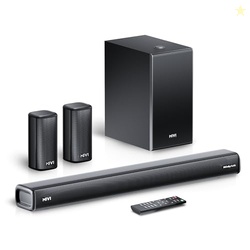 Mivi Superbars Nova 780 Watts Dolby Audio Home Theatre Speaker [New Launch], 5.1 Channel with Big Woofer, 3 Built-in + 2 Satellite Speakers, Multiple EQ, Home Theatre 5.1, Made in India Sound Bar