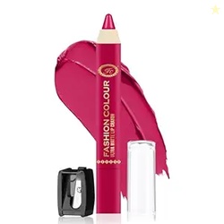 FASHION COLOUR Ultra Matte Lip Crayons With Free Sharpener | Smudge Proof And Waterproof | For Hydration And Moisturization | Long Lasting Lipwear with Matte Finish, Cruelty-free and Paraben-free - 2.5 gm(Pinky Spring)