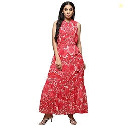 BIBA Women Printed Mix and Match(Casual D1936_Coral_40)