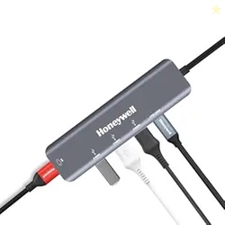 Honeywell New Launch 5-in-1 Type C Docking Station with 4K HDMI Port, 3xUSB 3.0 Port & Type C 3.0 PD 100W, for All Type C Devices- Windows/MacBook, On-The-Go Feature